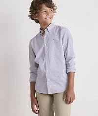 Boys' Performance Cotton Wauwinet Tattersall Shirt