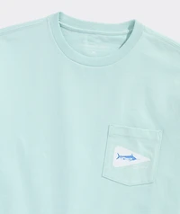Marlin Release Flag Short-Sleeve Pocket Tee