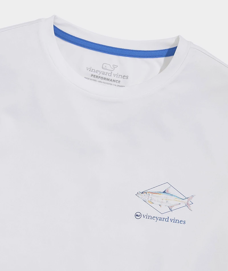 Performance Painted Tarpon Long-Sleeve Harbor Tee