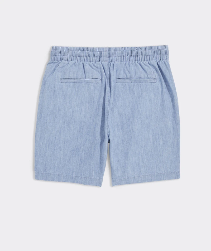 Boys' Pull-On Chambray Shorts