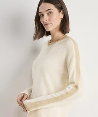 Seaspun Cashmere Colorblock Crewneck Sweater