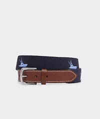 Sportfisher Embroidered Canvas Club Belt