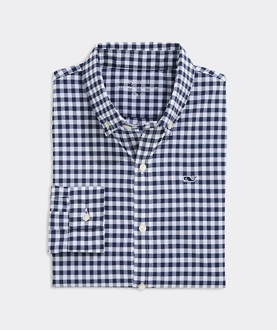 Boys' Mainsail Gingham Featherweight Performance Shirt