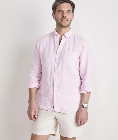 Surfside Solid Linen Shirt