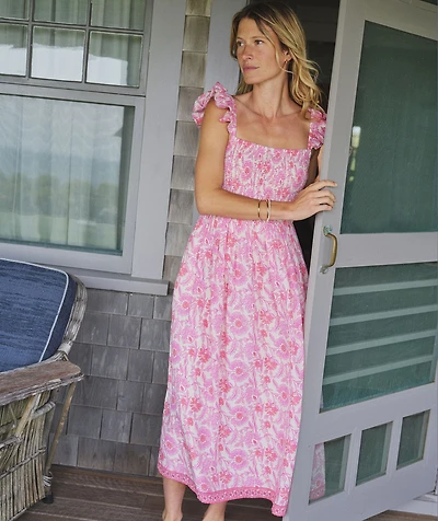 Ellen Ruffle Maxi Dress
