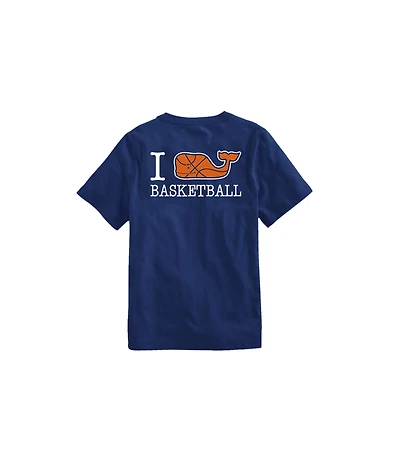OUTLET Boys' I Whale Basketball Short-Sleeve Pocket Tee