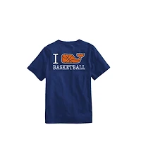 OUTLET Boys' I Whale Basketball Short-Sleeve Pocket Tee