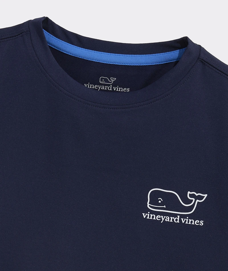 Boys' Long-Sleeve Whale Harbor Sun Performance Tee