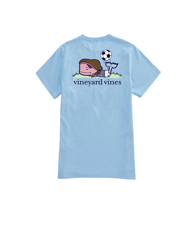 OUTLET Women's Soccer Whale Short-Sleeve Pocket Tee