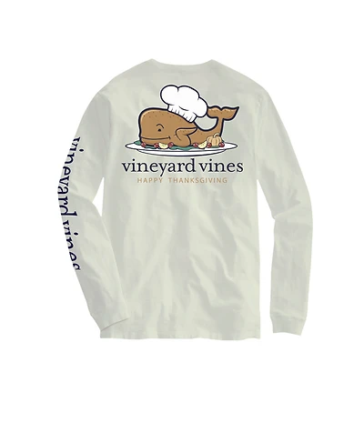 OUTLET Thanksgiving Turkey Whale Long-Sleeve Pocket Tee
