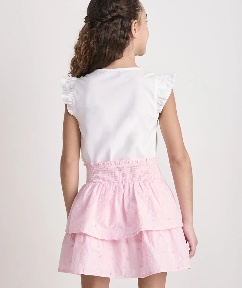 Girls' Evie Poplin Top