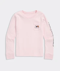 Girls' Here For The Treats Pups Long-Sleeve Pocket Tee