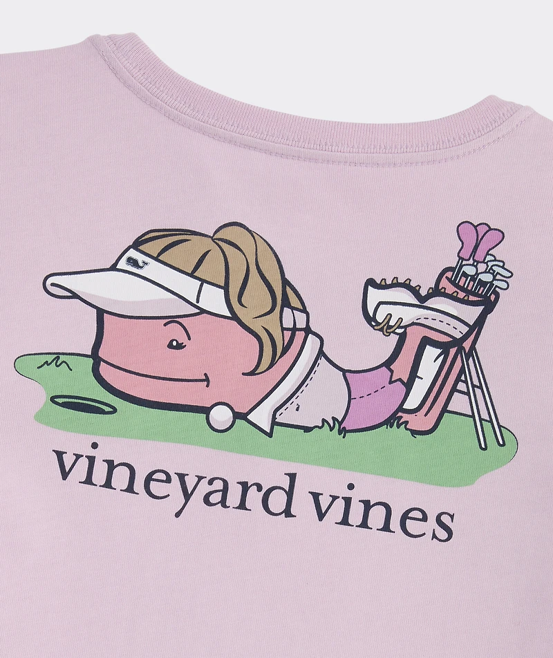 Girls' Golf Whale Short-Sleeve Pocket Tee