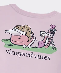 Girls' Golf Whale Short-Sleeve Pocket Tee