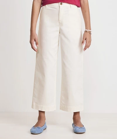 Girls Wide Leg Corduroy Pants