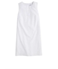 OUTLET Women's Eyelet Scallop Popover Dress