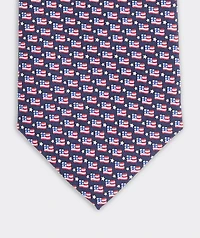 USA Micro Flag Printed Tie