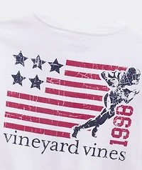 Boys' USA Quarterback Long-Sleeve Pocket Tee