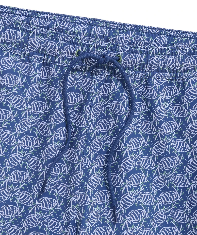 OUTLET 7 Inch Batik Fish Chappy Swim Trunks