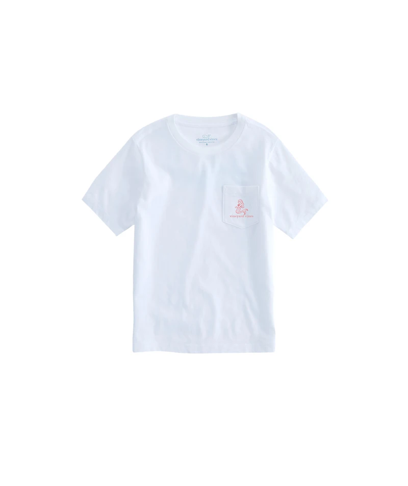 OUTLET Girls' Short-Sleeve Classic Whale Pocket Tee
