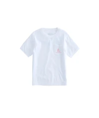 OUTLET Girls' Short-Sleeve Classic Whale Pocket Tee