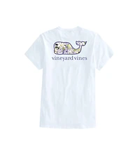 OUTLET Women's Martha's Floral Whale Short-Sleeve Pocket Tee