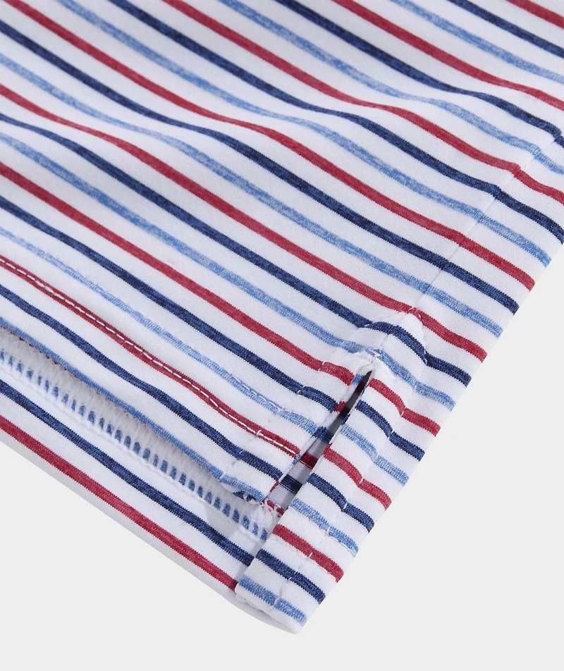 Boys' Multi Bradley Stripe Sankaty Polo