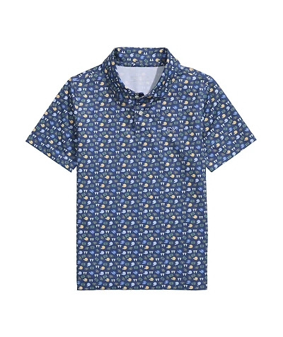 OUTLET Boys' Football Toss Performance Polo