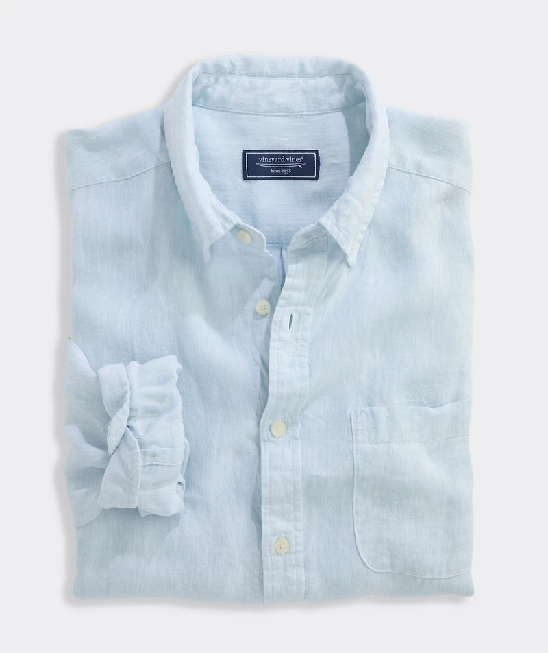 Surfside Solid Linen Shirt