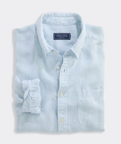 Surfside Solid Linen Shirt