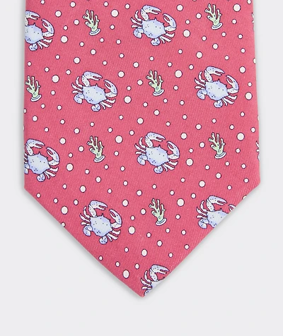 Crab Silk Tie
