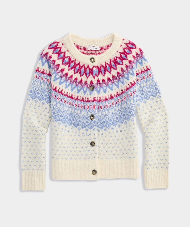Girls Fair Isle Cardigan