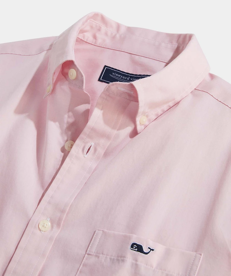 Shoreline Solid Perfect Wash Poplin Shirt