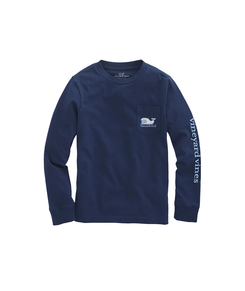 OUTLET Kids' Yeti Whale Long-Sleeve Pocket Tee