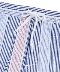 OUTLET 7 Inch Pull-On Seersucker Shorts