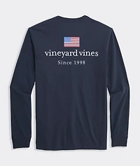 vineyard vines Americana Long-Sleeve Pocket Tee