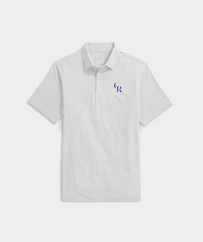 Colorado Rockies Bradley Stripe Sankaty Polo