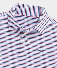Boys' Multi Bradley Stripe Sankaty Polo