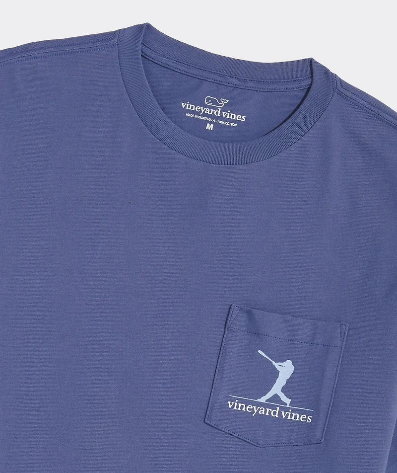 Baseball Silhouette Short-Sleeve Pocket Tee