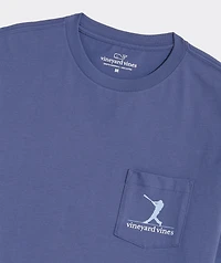Baseball Silhouette Short-Sleeve Pocket Tee