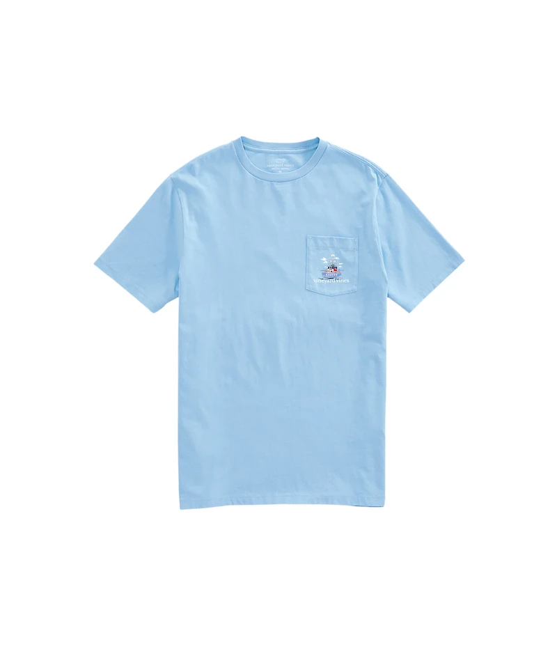 OUTLET Santa Sport Fishing Short-Sleeve Pocket Tee