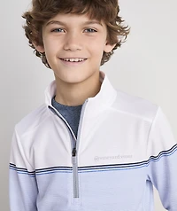 Boys' Striped Sankaty Quarter-Zip
