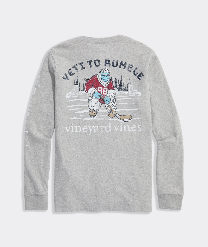 Boys' Yeti To Rumble Long-Sleeve Pocket Tee