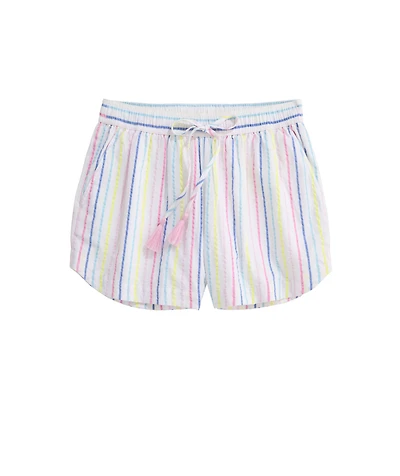 OUTLET Women's Seersucker Stripe Pull-On Shorts