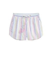 OUTLET Women's Seersucker Stripe Pull-On Shorts