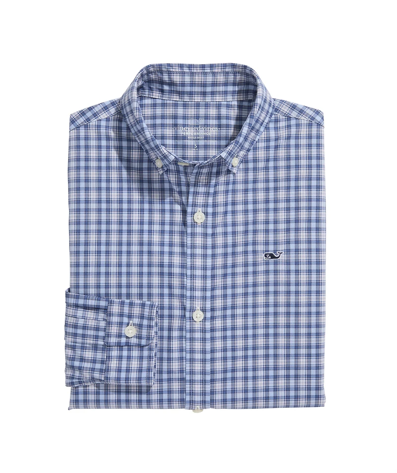 OUTLET Boys' Performance Nylon Check Shirt
