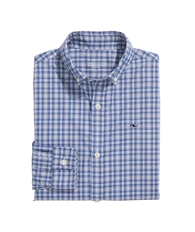 OUTLET Boys' Performance Nylon Check Shirt