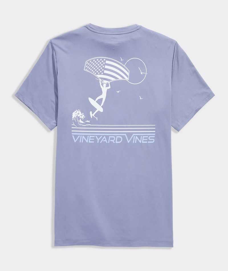 USA Foiling Short-Sleeve Harbor Performance Tee