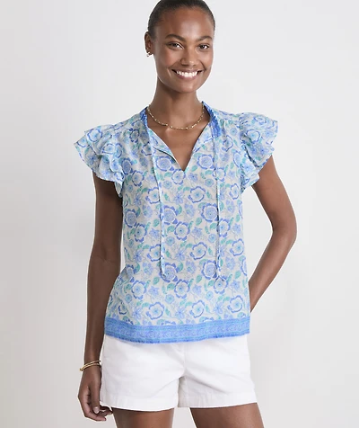 Adare Double Ruffle Top