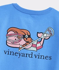 Girls' Lacrosse Whale Short-Sleeve Pocket Tee